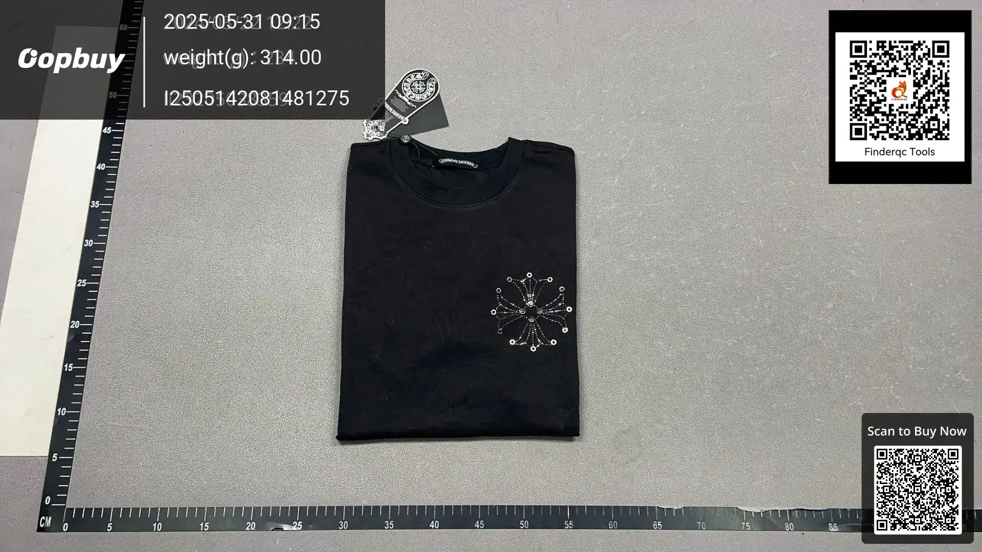 24 Cross-border Correct Version Chrome Hearts high quality Horseshoe Sanskrit Crewneck T-shirt Short Sleeve Joker