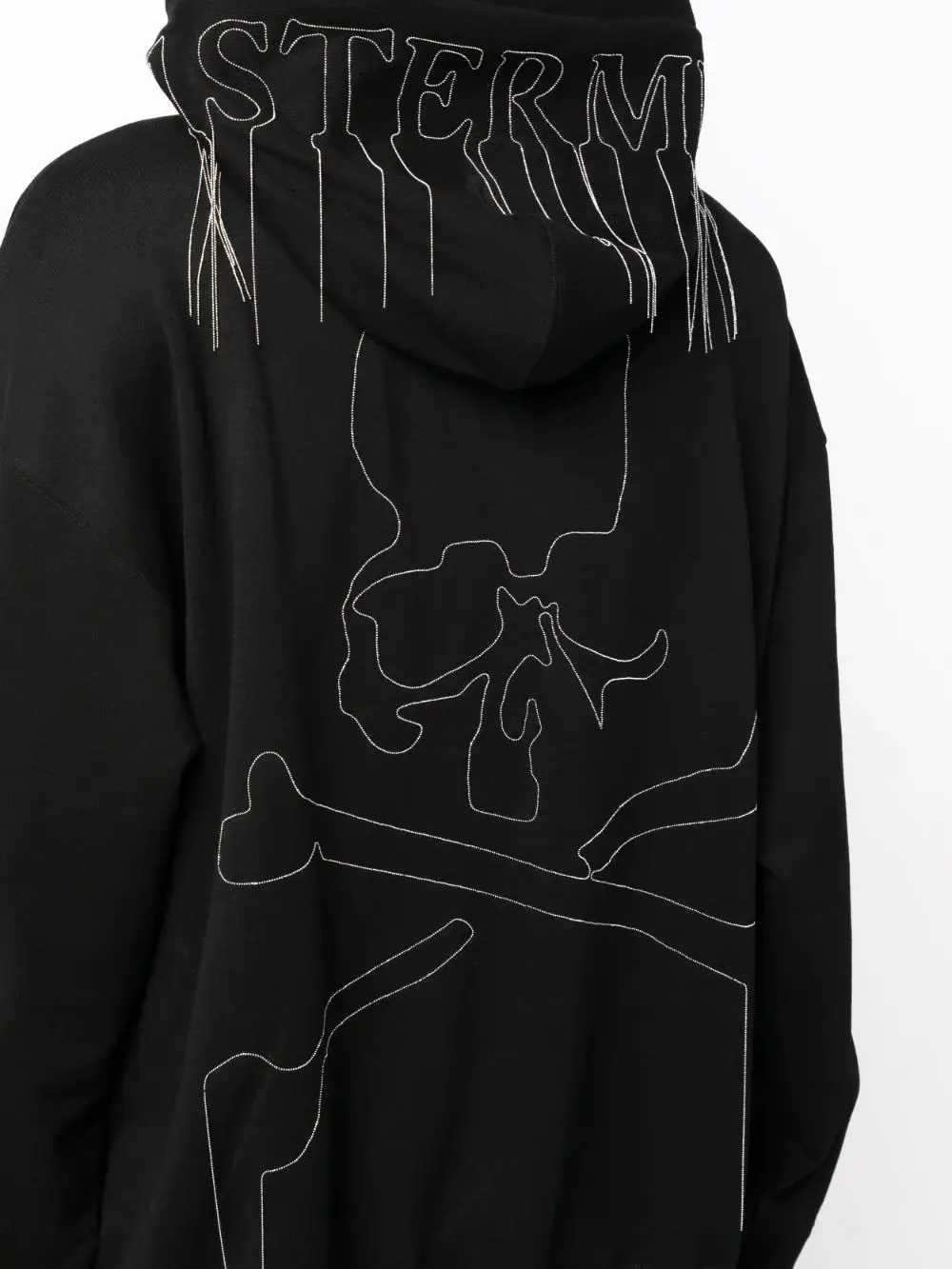 MASTERMIND Chain Embroidery Show Loose Heavy Weight 600g Skull Zipper Hoodie Genuine MMJ Hoodie