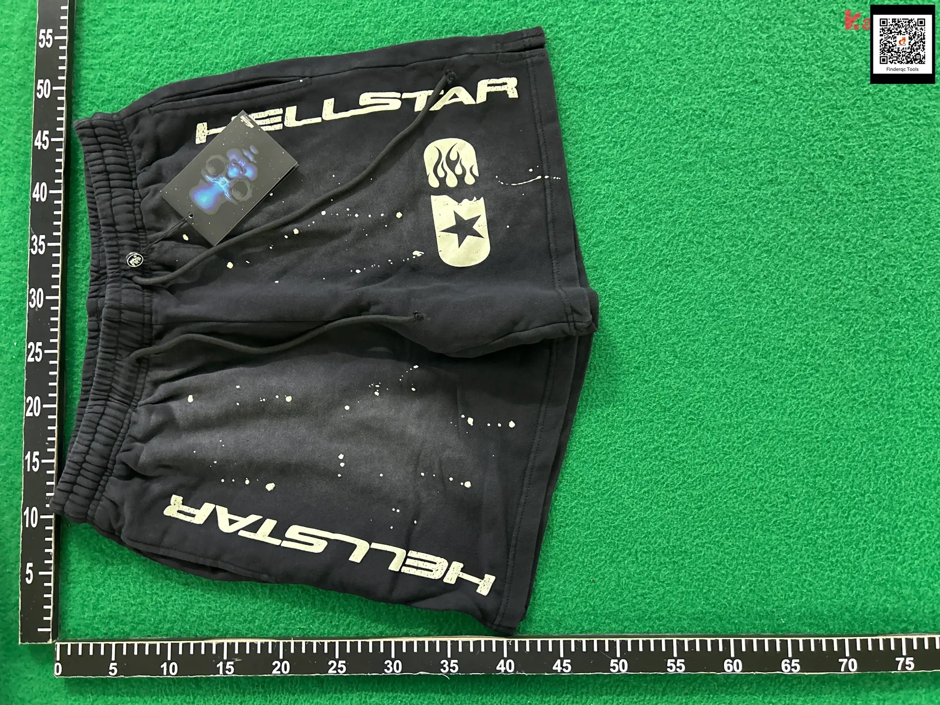Hellstar Black Splatter Shorts