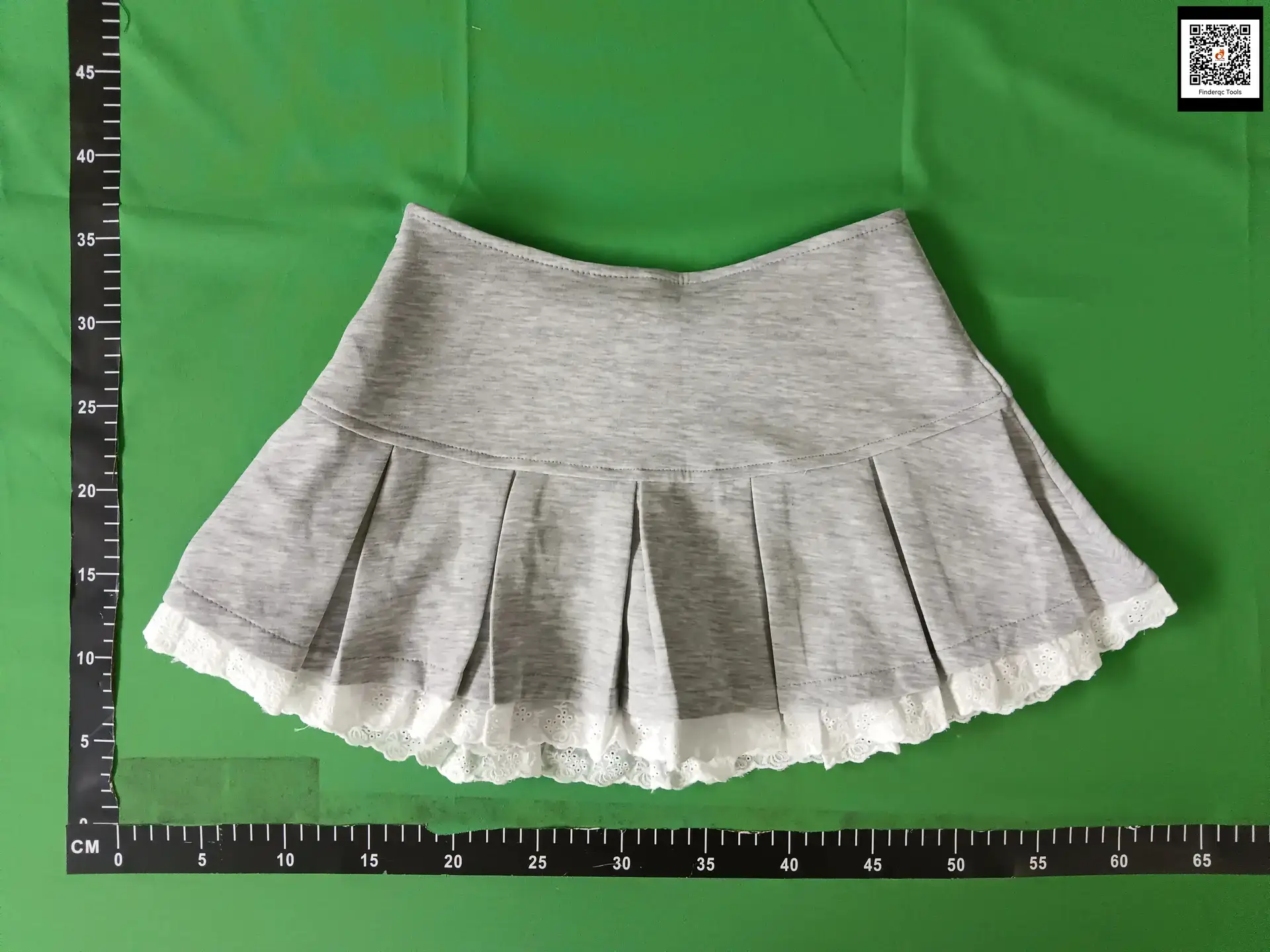 Designed Lace Splicing Skirt for Women Summer Gray Pleated Skirt Small Anti-Exposure Black Short Skirt
