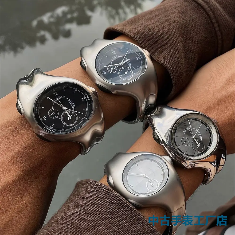 Valentine's Day Gift Kiosk Special-Shaped Twisted Original Ch Non-Mechanical Watch Y2K Fashion Tide Retro Watch Classy