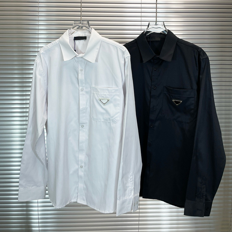 PRADA Men's Black Long Sleeve Shirt