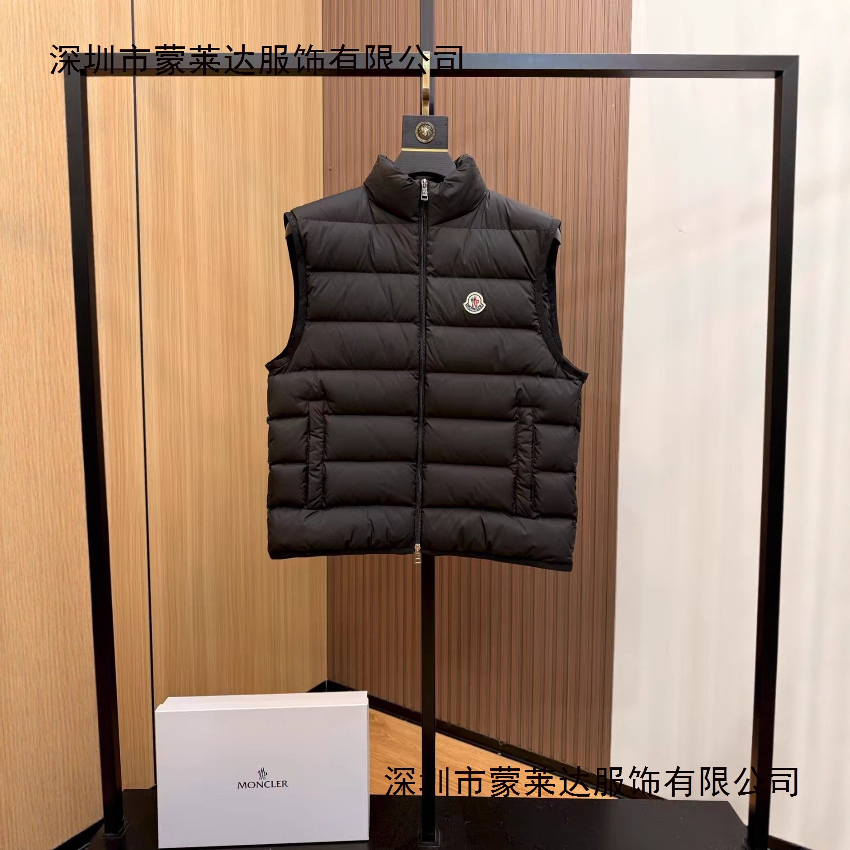M Brand's New Autumn and Winter Stand-Collar down Vest for Men, White Duck Down, High-Quality Version, Sleeveless Outerwear Vest, White