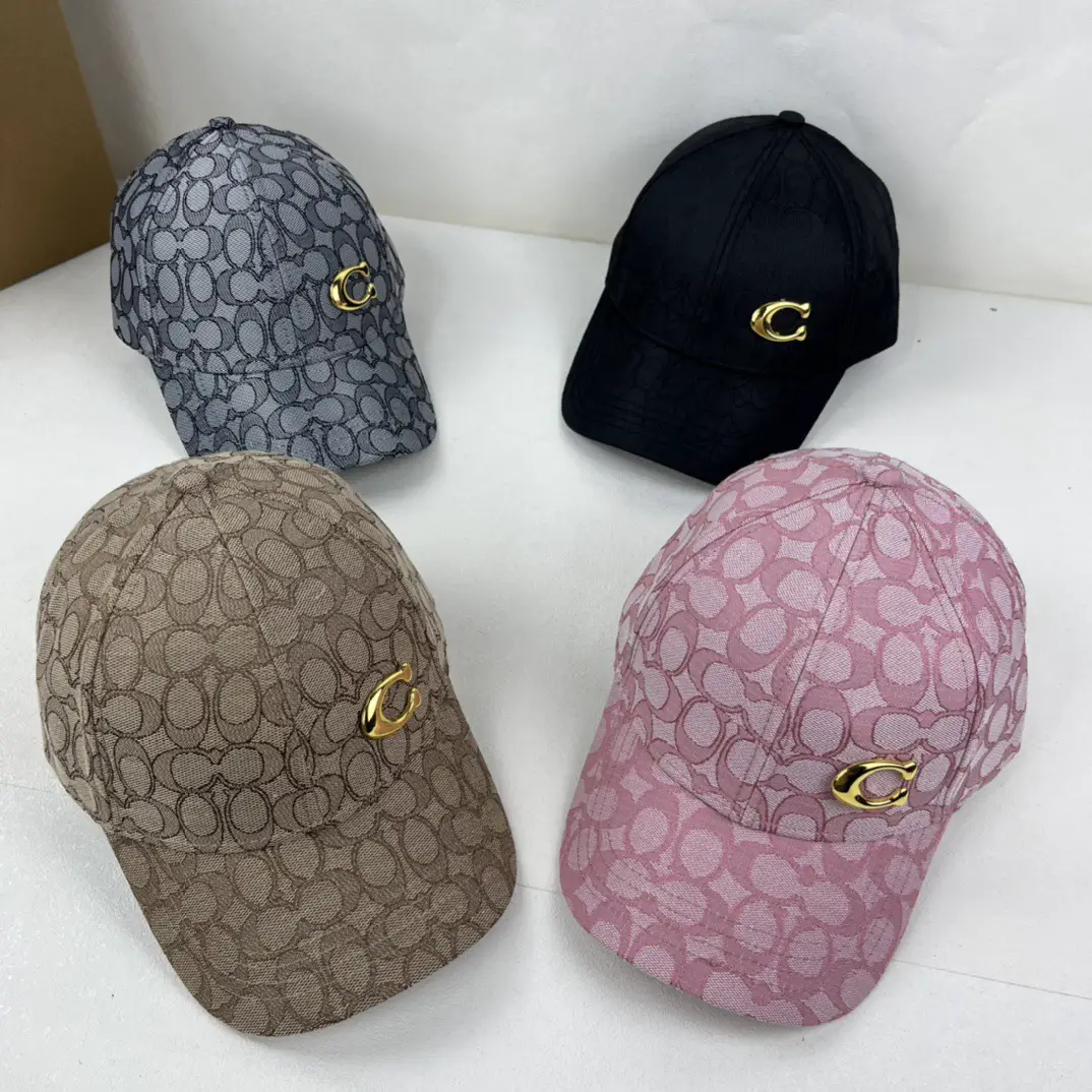 New European and American Co Baseball Cap with Full Printed Letters, Fashionable and Versatile Peaked Cap, Cross-Border Export Sun Protection Visor Wholesale