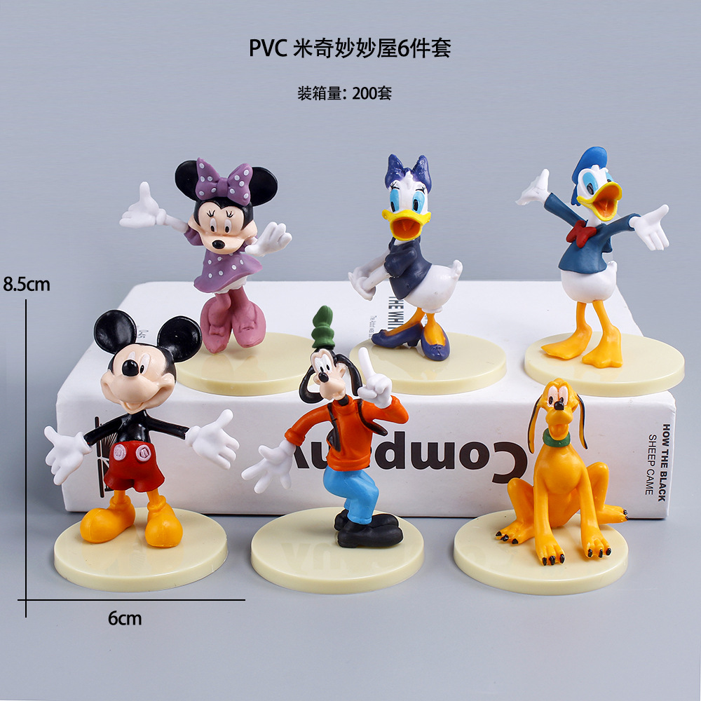 Mickey Minnie Miaomiao House Gao Fei Pluto Donald Duck Hand-made Model Cartoon Doll Cake Decoration