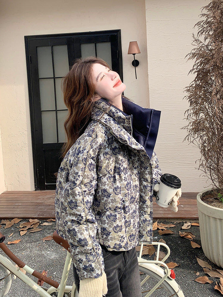 Lightweight down Cotton Jacket for Women 2025 New Winter Loose Short Petite Puffer Coat Cotton-Padded Jacket