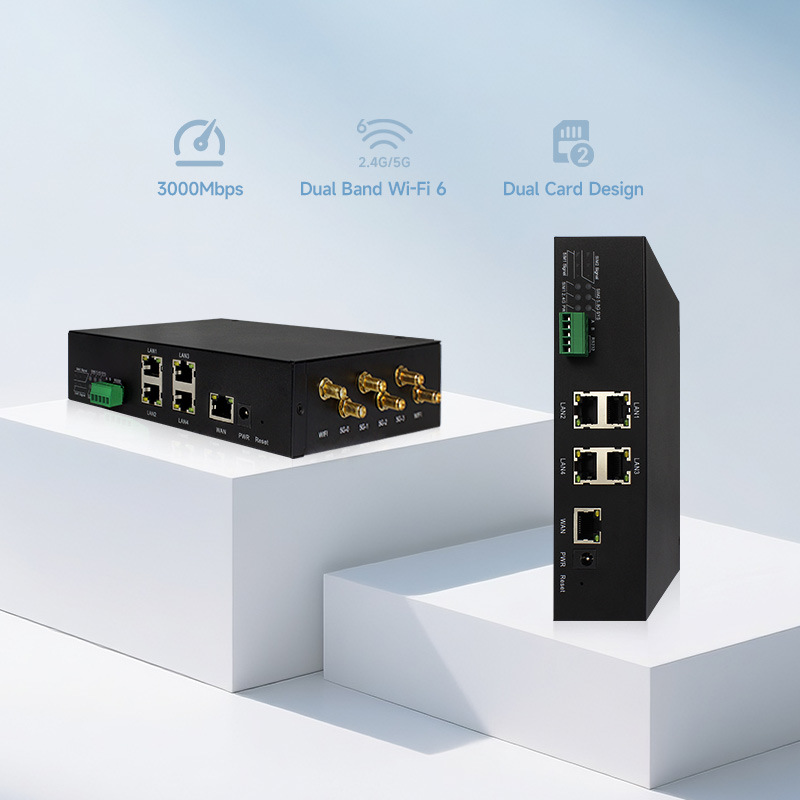 Ax3000 Dual-Band Wifi6 Gigabit Network Port Dual-Sim Security Monitoring Network Wifi Full Coverage 5g Industrial Router