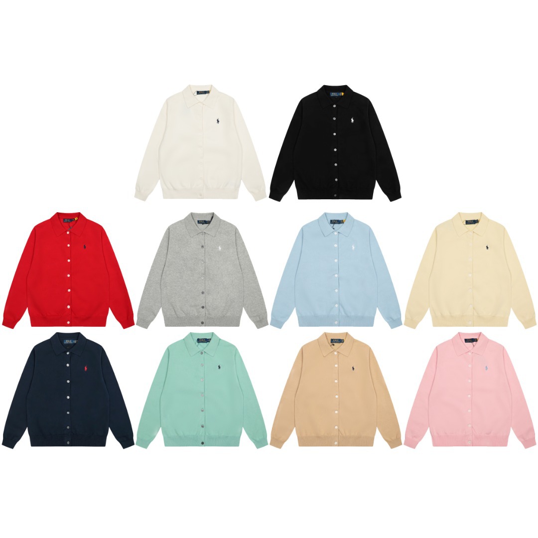 Raff Rl Classic Basic Goddess Versatile Plain Knit Cardigan Long-Sleeve Jacket Wholesale