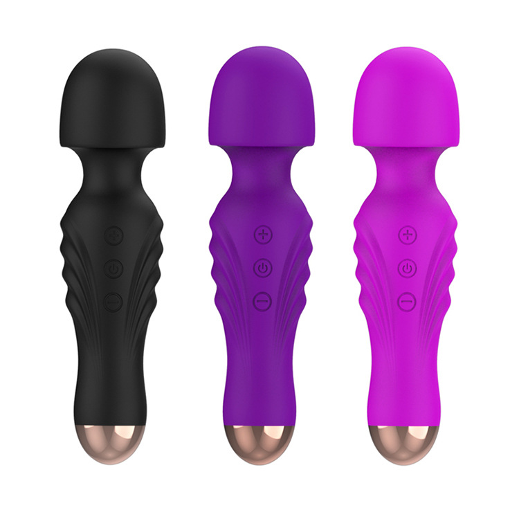 Rechargeable Female Vibrator, Female Erotic Masturbation Silicone Av Massage Stick, Couple Flirting Vibrator, Sex Products Factory