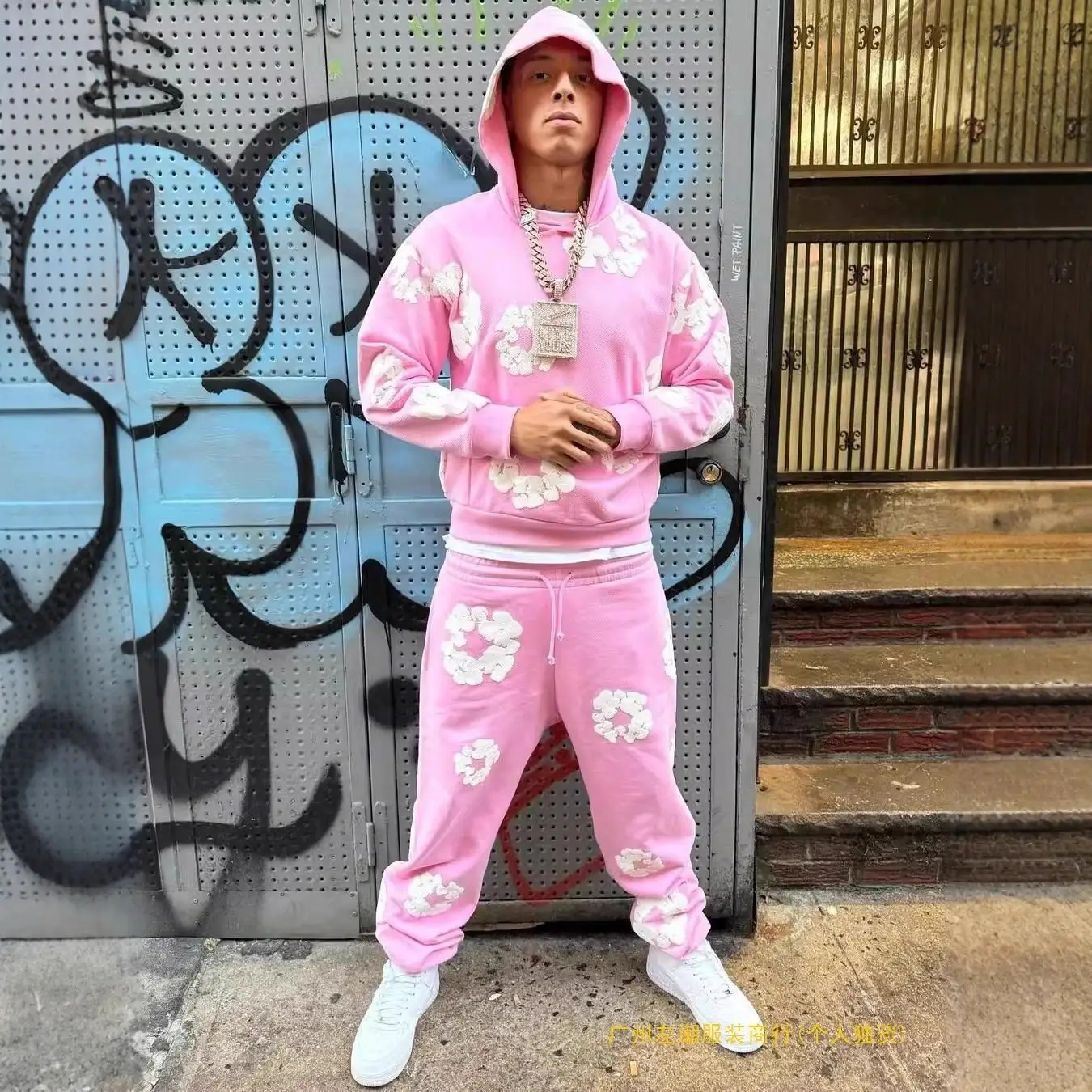 DENIMTEARS木棉花帽衫MADEINPORTUGAL连帽卫衣男外套