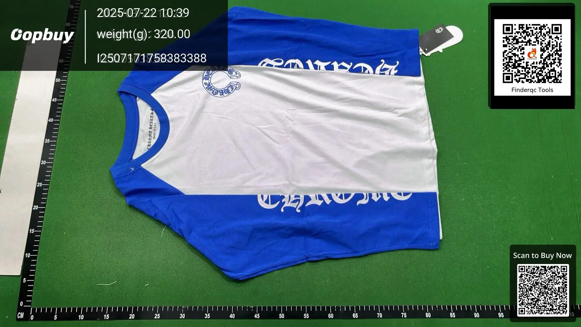 Chrome Hearts Long Sleeve Shirt White Blue