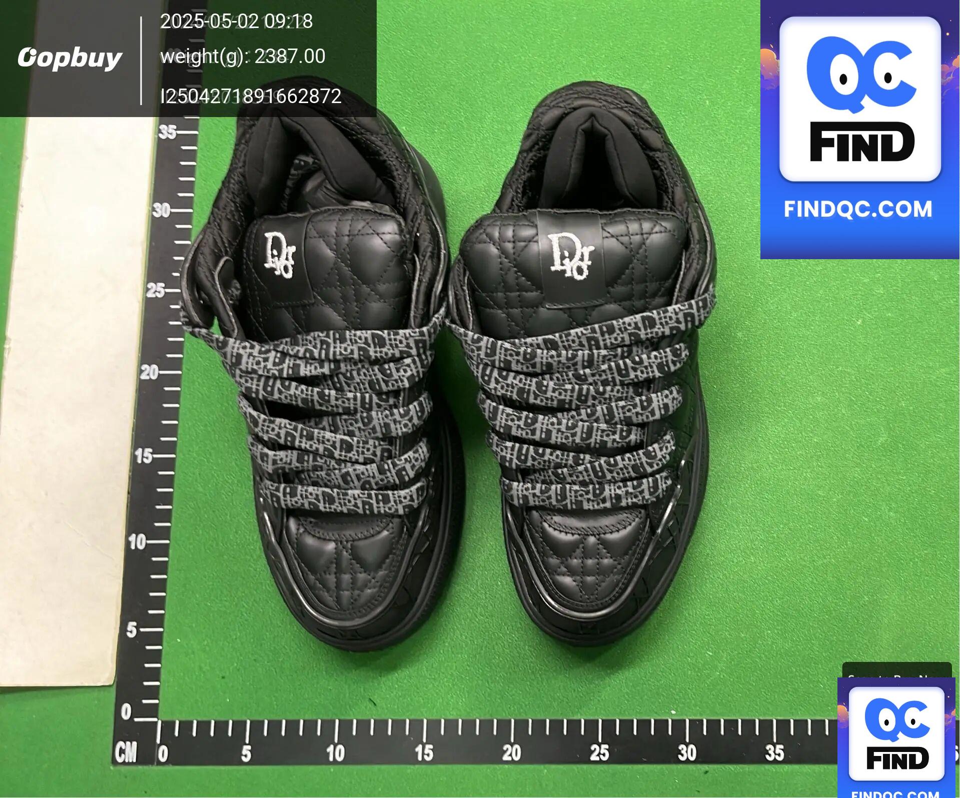 Dior B23 Sneakers Black — zdjęcie QC 2