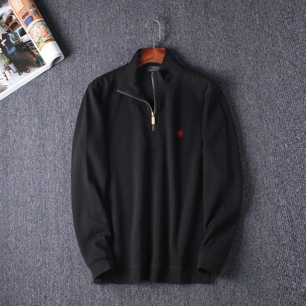 New Men's Knitted Half-Zip Pullover Sweatshirt, Comfortable and Versatile QC photo from TAOBAO on Qualit.ly