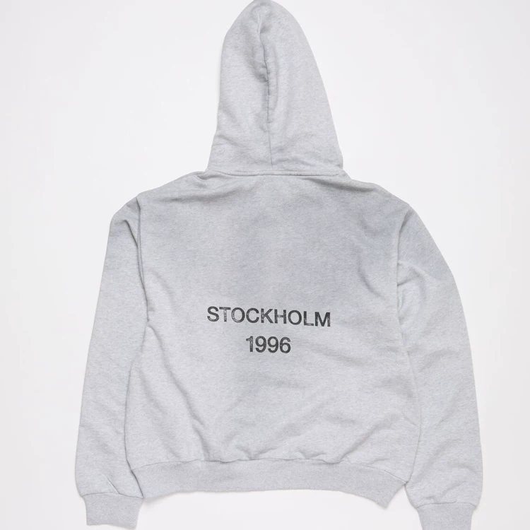 Distressed Letter Print Hooded Sweatshirt 3036