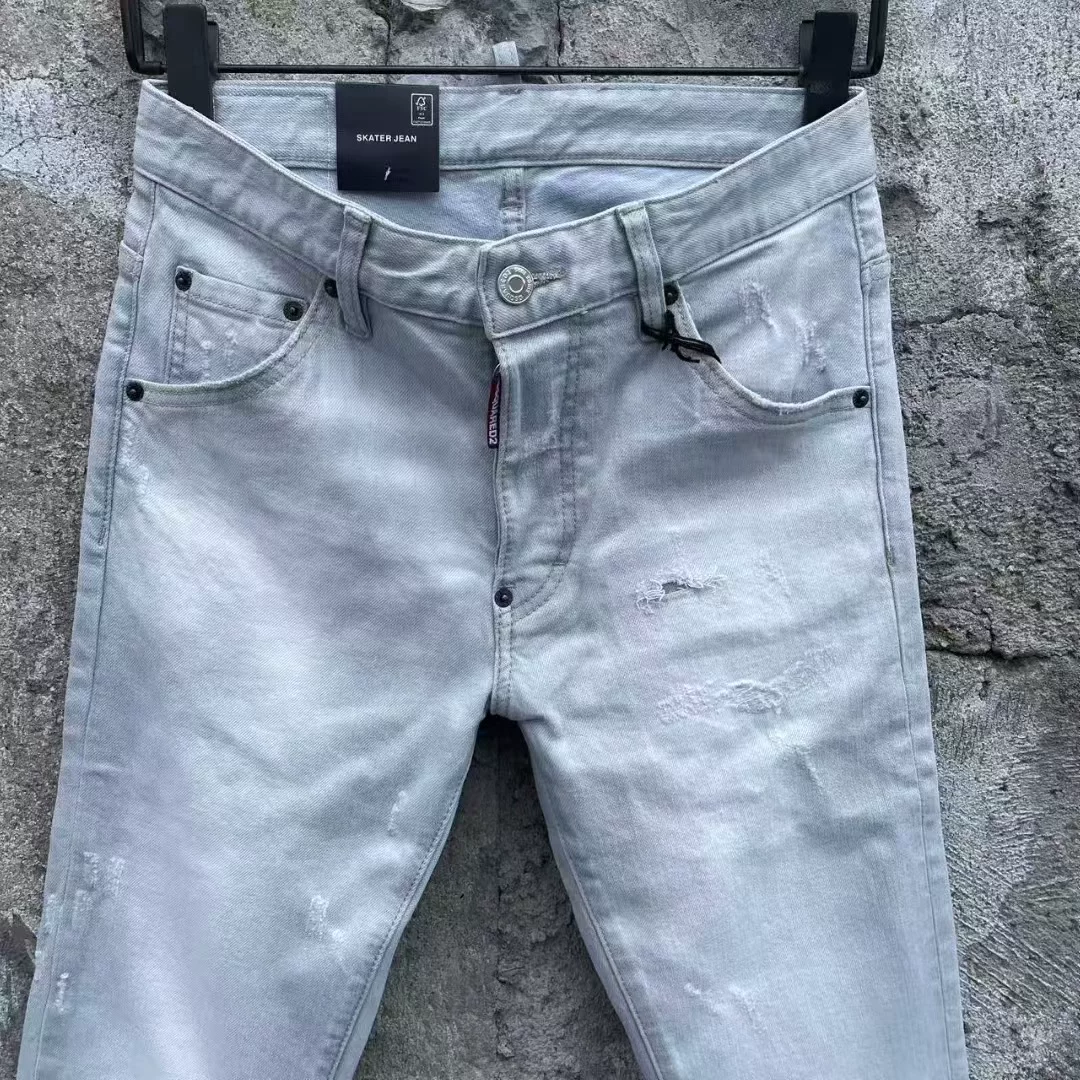 DSQUARED2 Skater Jean Light Wash Slim Fit Denim