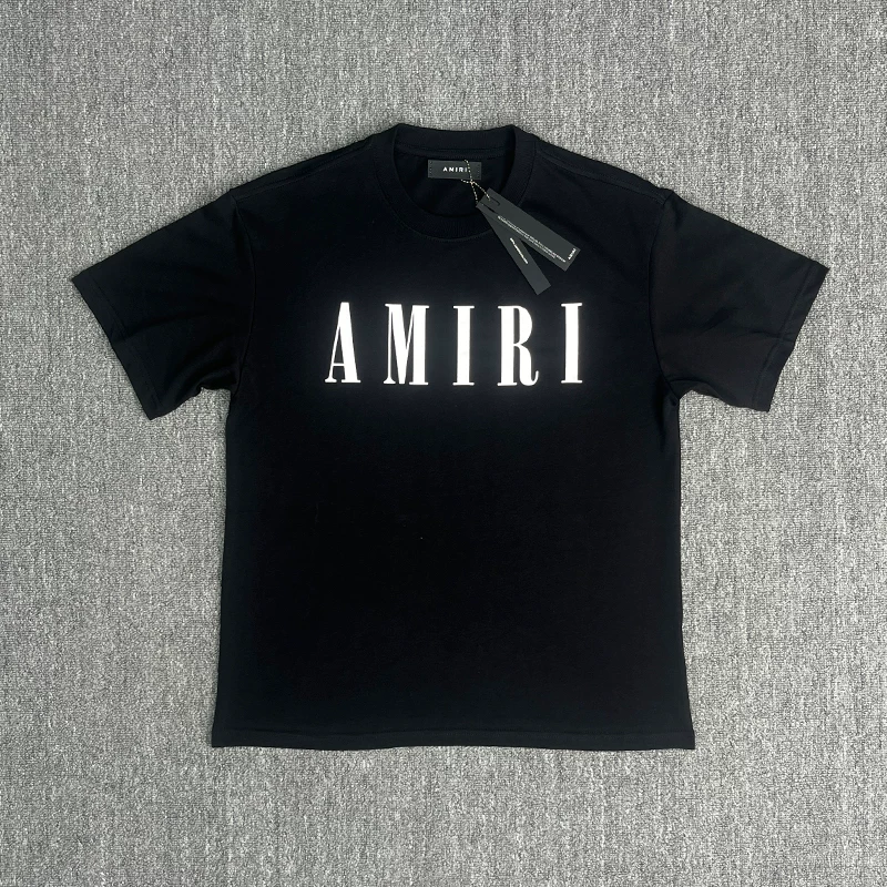Amiri T-Shirt Blue Short Sleeves
