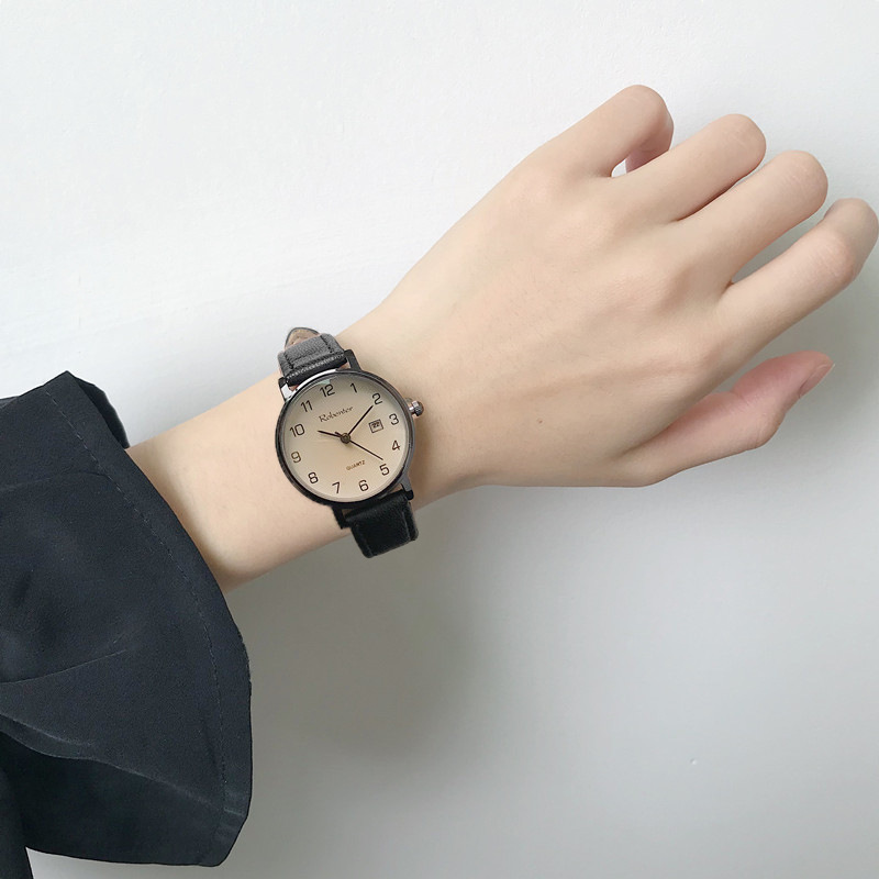Exam-Specific Women's Watch Public Examination Master Silent Quartz Female Waterproof Student Party Niche Simple Large Dial