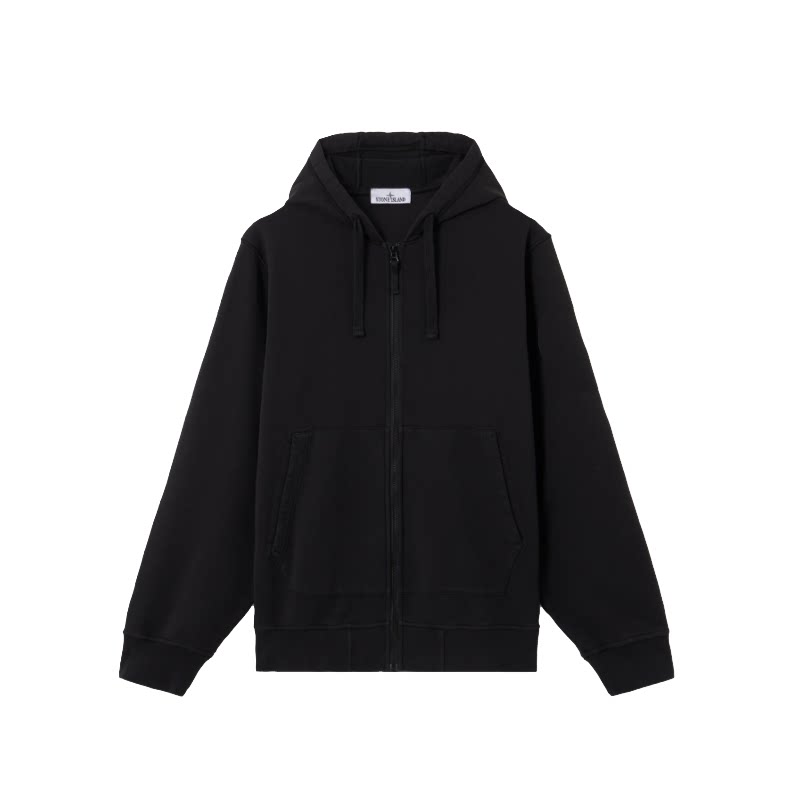 STONE ISLAND ZIP HOODED SWEATSHIRT