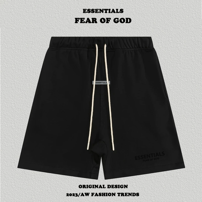 Essentials Fear of God Black Shorts