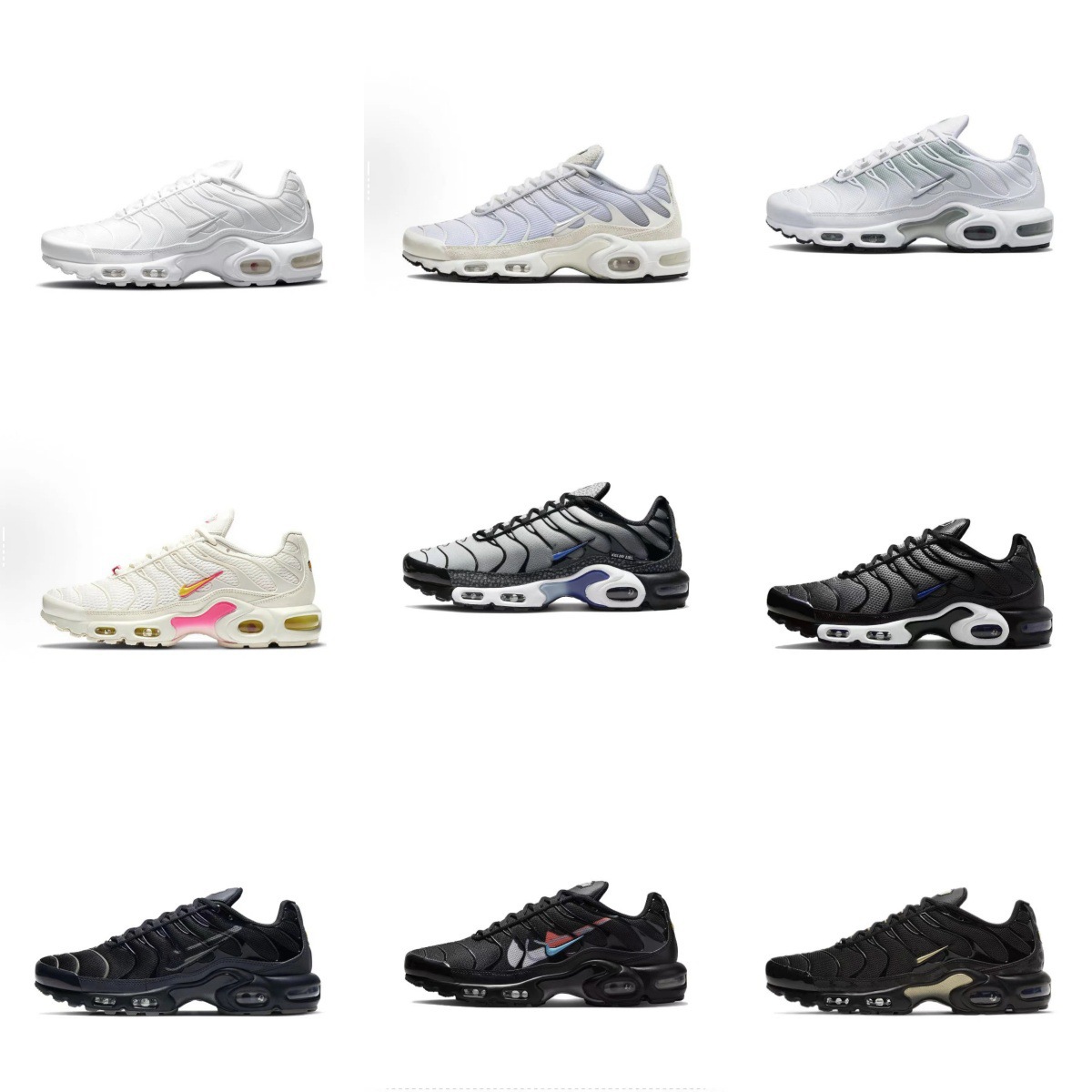 Putian Specializes in Foreign Trade Cross-Border Air Cushion Running Shoes Men's Large Size Air Max Tn Men's Shoes Casual Shoes Sports Shoes
