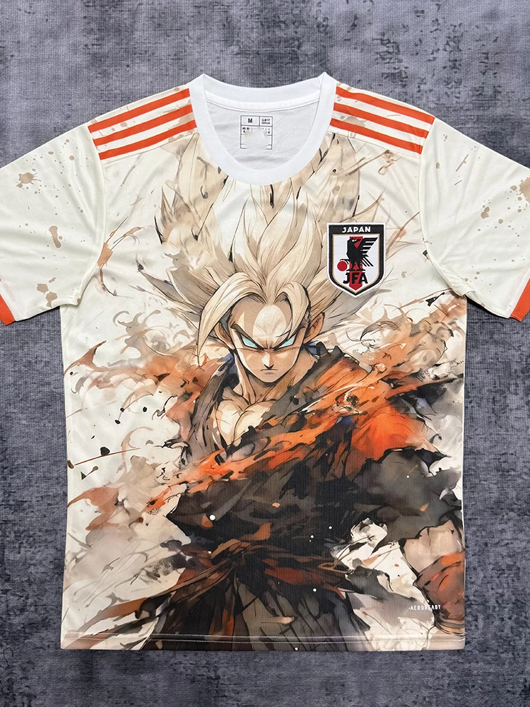 2025 New Soccer Jersey Japan Team Shirt Unpopular Anime Cartoon Character Tokyo Black Samurai Sword Japan