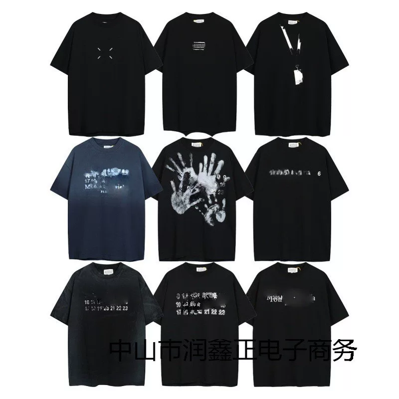 High Version Short-Sleeved Summer Loose Letter Embroider Label Printing T-Shirt for Men and Women Couples