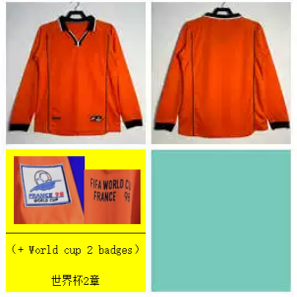 1998 N.Etherland Home Retro Long Jersey 【Id：41113104825】