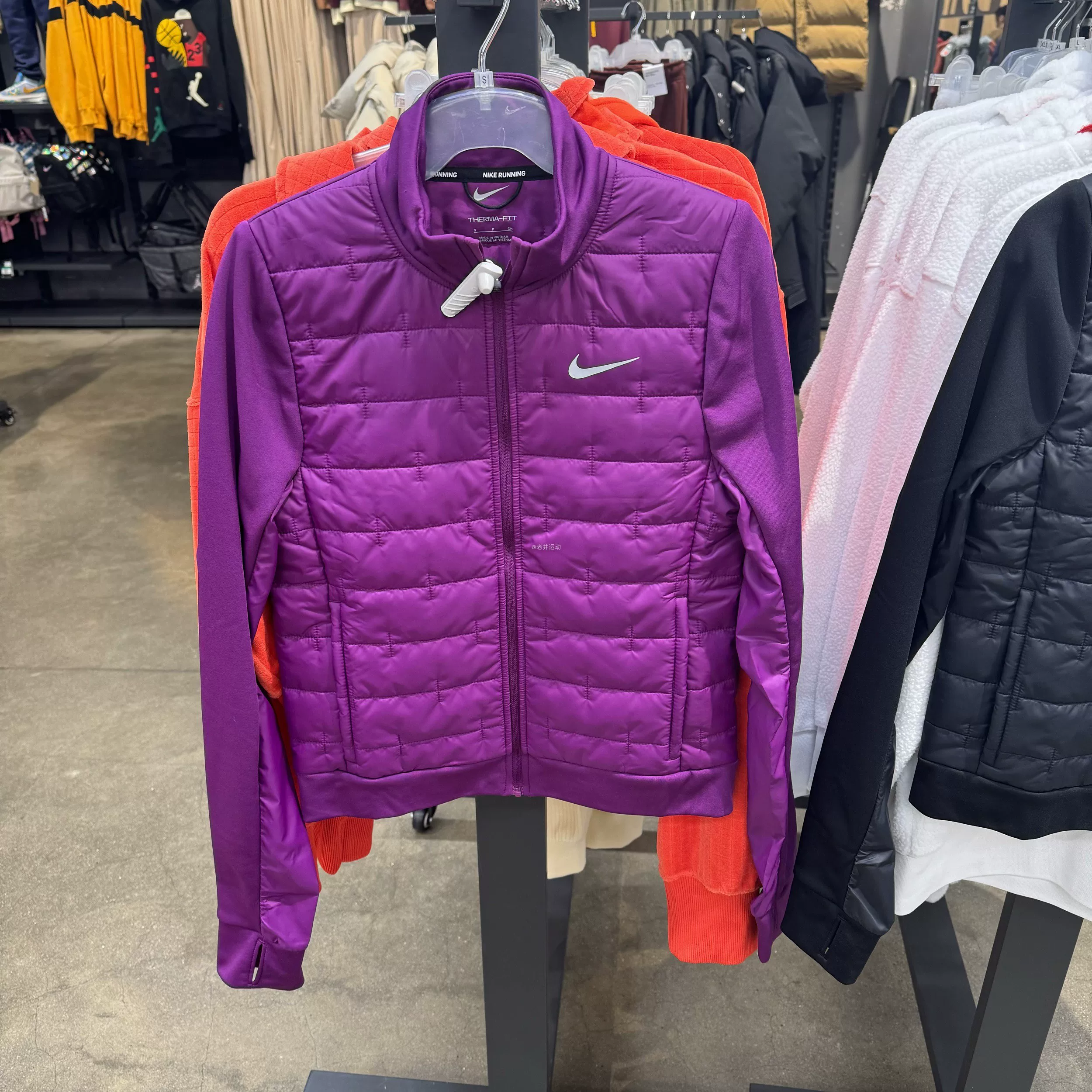 Authentic Nike Thermafit Autumn and Winter Women's Running Sports Training Jacket Cotton Jacket Dd6062