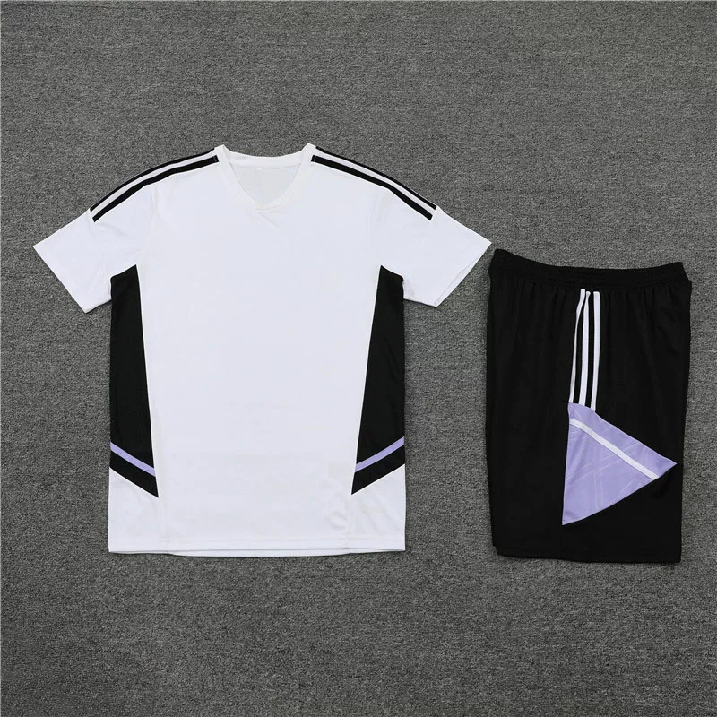 Sweat-Absorbent, Breathable, Personalized Football Uniform Set for Men, Customized Adult Short-Sleeved Football Jersey, Customized Sports Competition Team Uniform