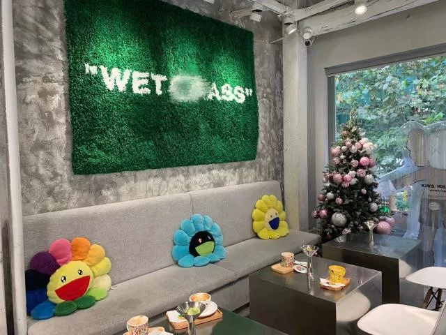 Trendy Brand Collaboration Minimalist Modern Style Collaboration Grass Carpet Green Wet Grass Receipt Carpet ins