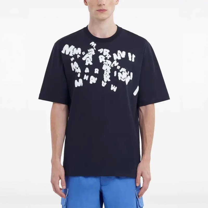 New Y2K Street Hip-Hop Style Cartoon Print Loose T-Shirt for Men and Women, Versatile and Trendy Cross-Border 2025 American Style