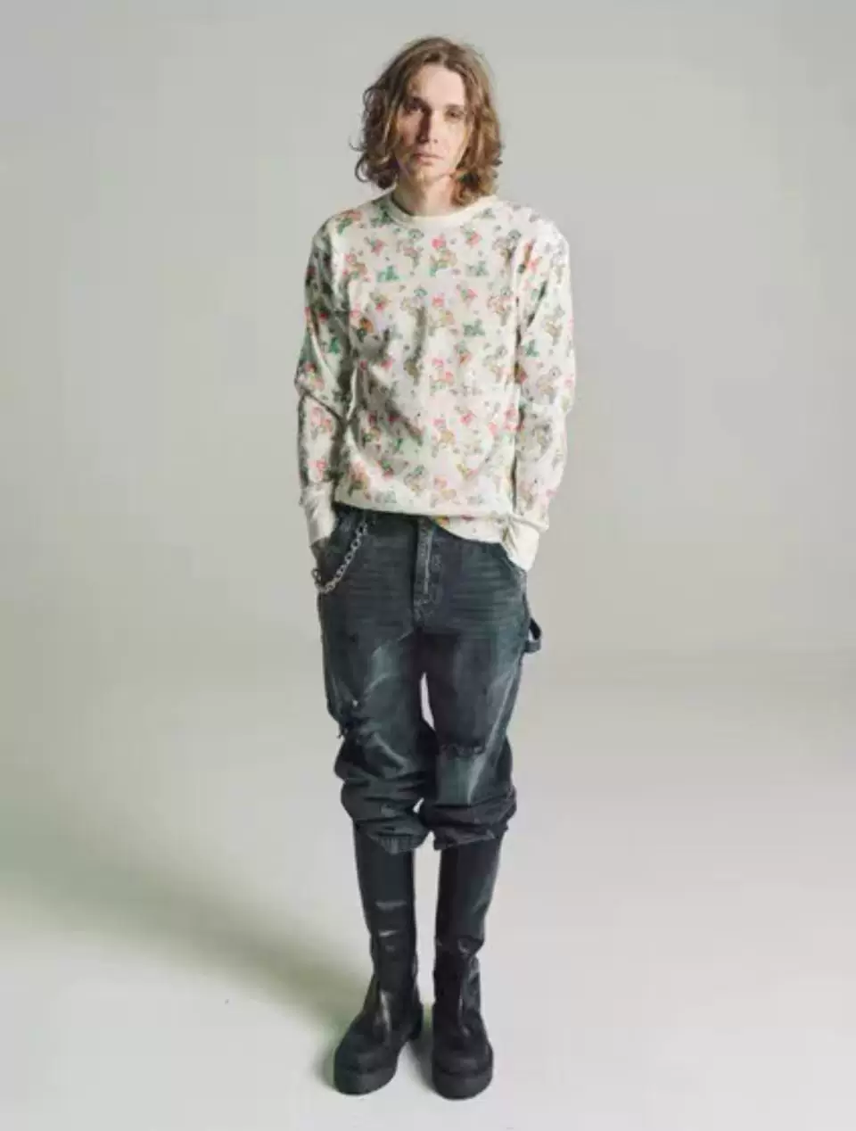 Enfants Riches Déprimés Teddy Bear Print Long Sleeve Shirt