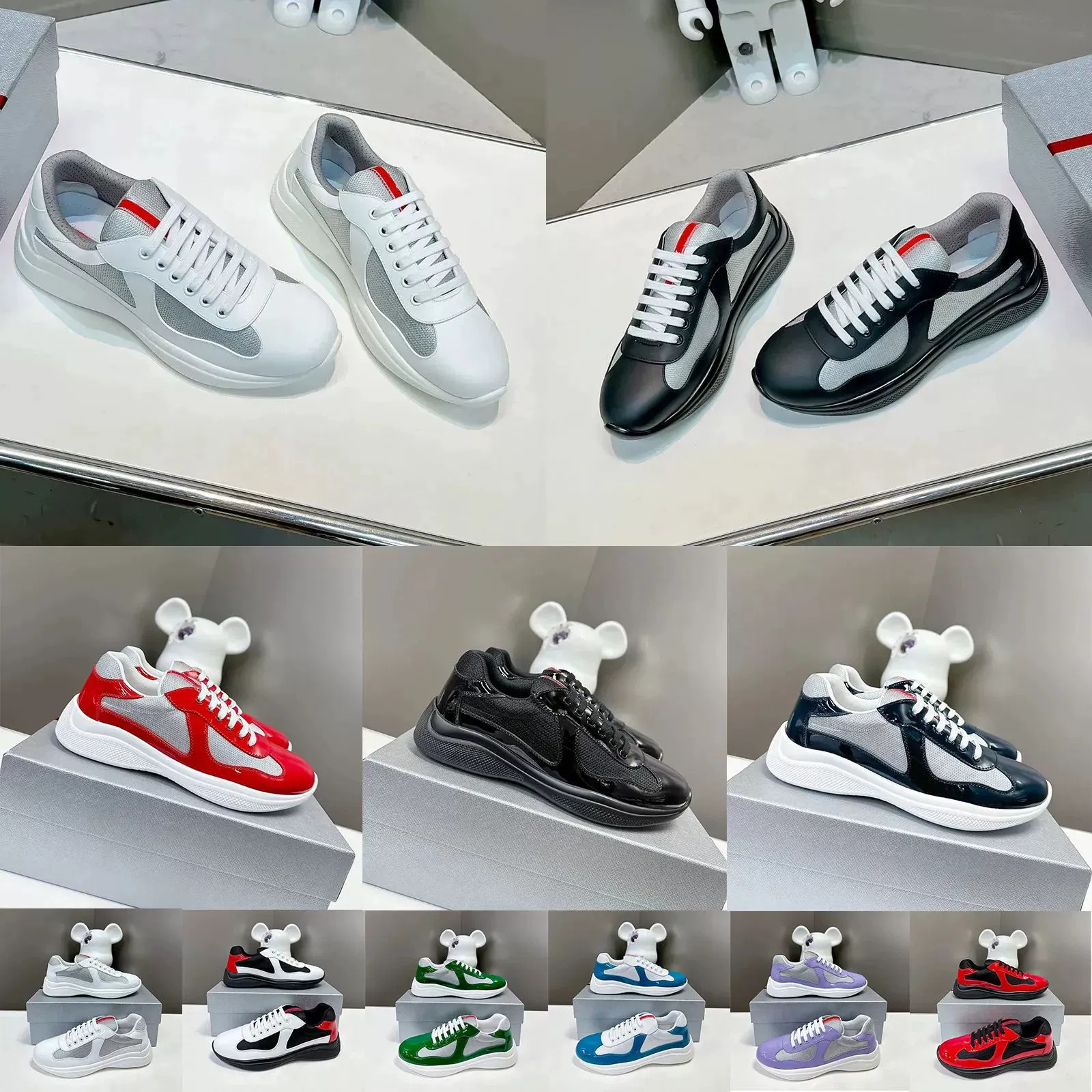 Prada E3400 Running Shoes Black White