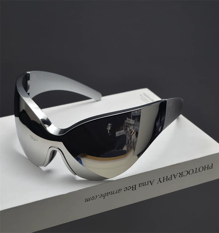 Silver Futuristic Sunglasses