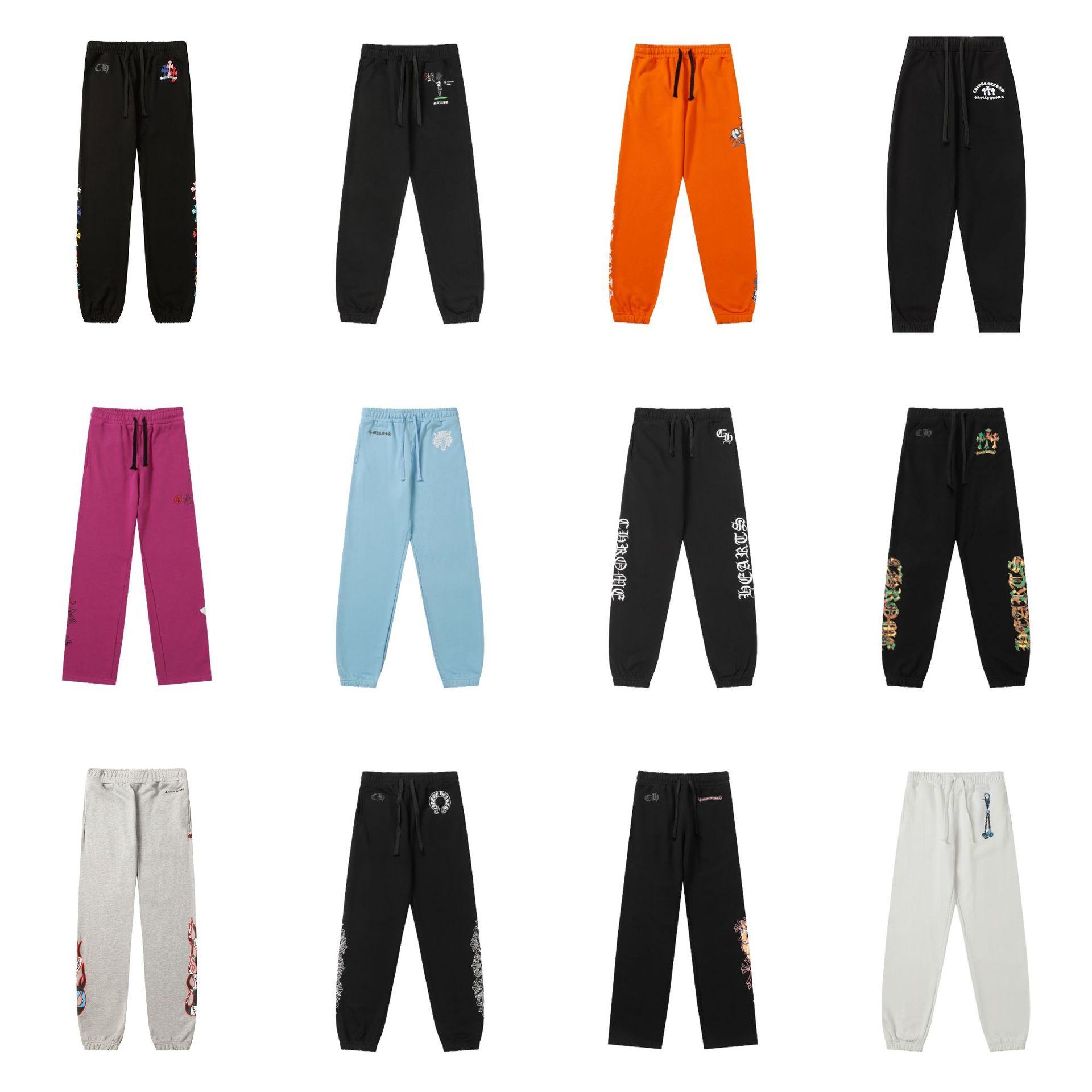 Cross-Border Correct Version of Crowe's New Autumn and Winter Sanskrit American Casual Sweatpants and Leggings for Men and Women, One Piece Wholesale