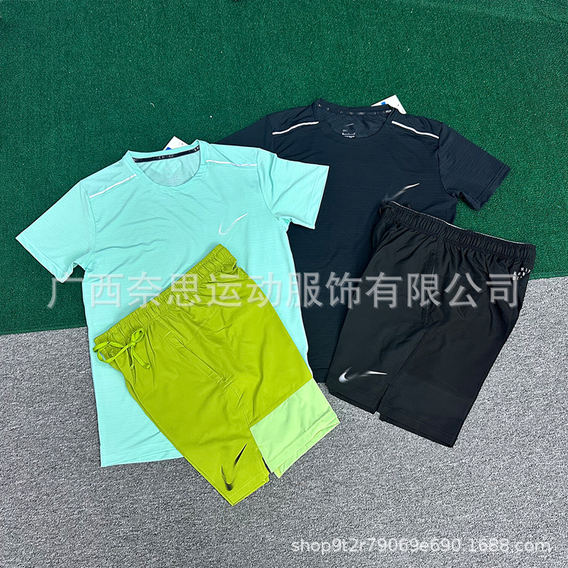 Wholesale Sports Running Shorts Track and Field Training Marathon Quick-Drying Suit Fitness Breathable Loose Marathon Men