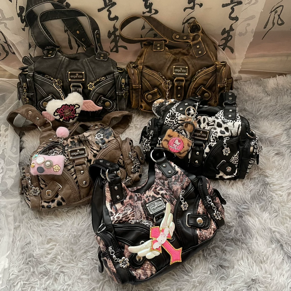 Angel Kiss Silver Handbag