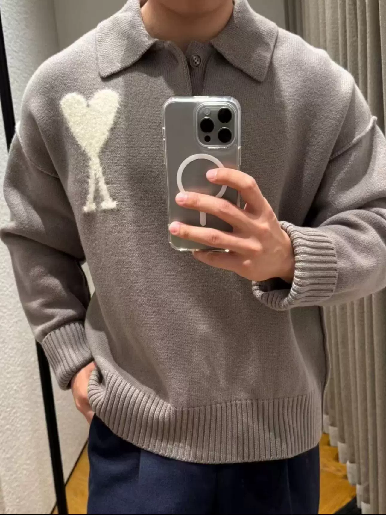 Alpaca Button Sweater