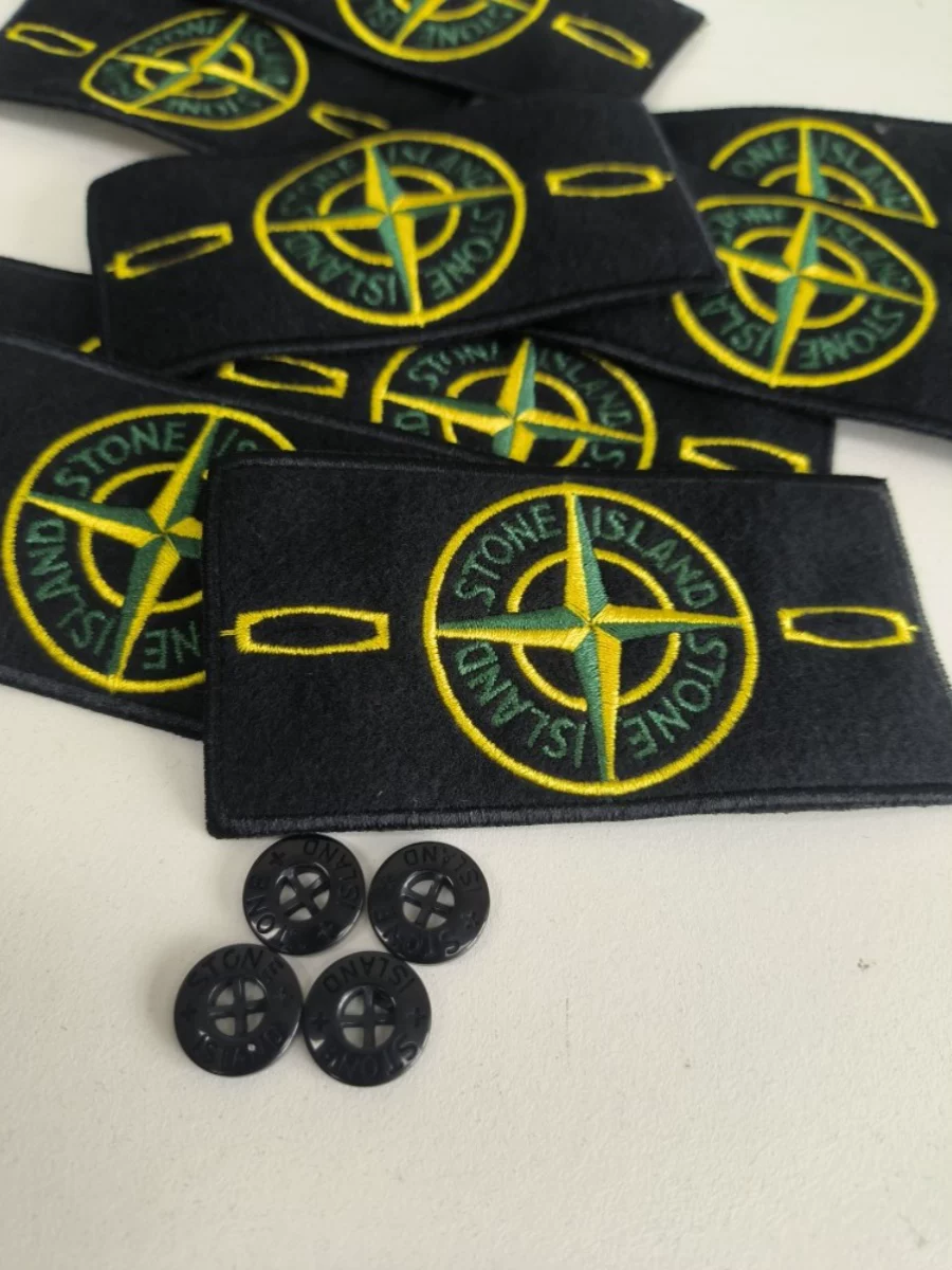 Stone Functional Island Armband Compass Patch Embroidery Badge Headwear Handmade DIY Button Accessories Trendy Security Guard