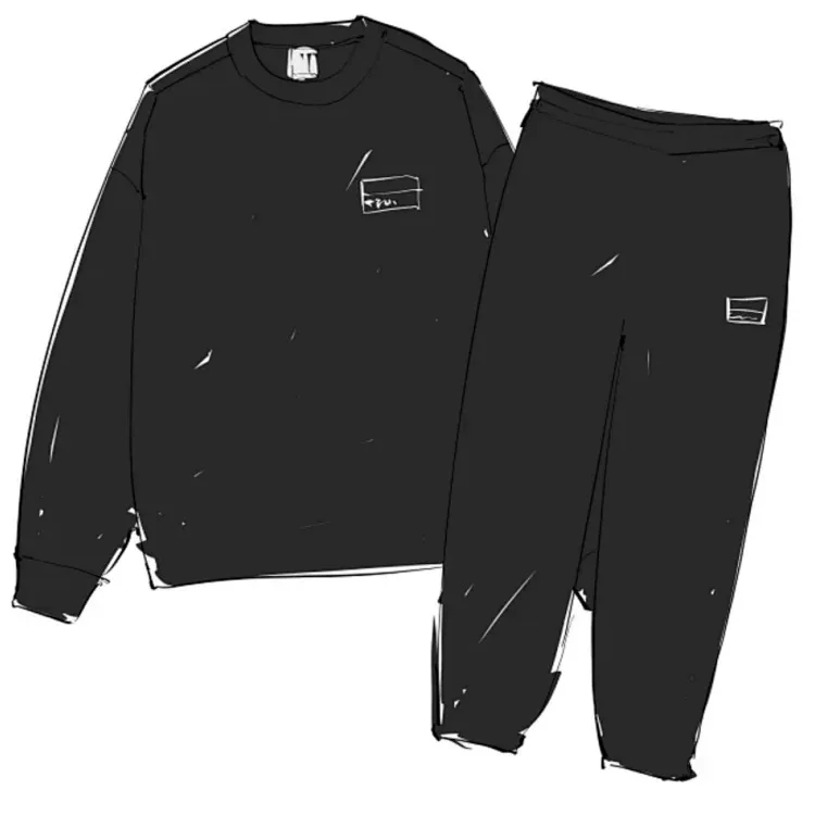 22Fw Stu Tracksuit Sweatshirt and Sweatpants Set