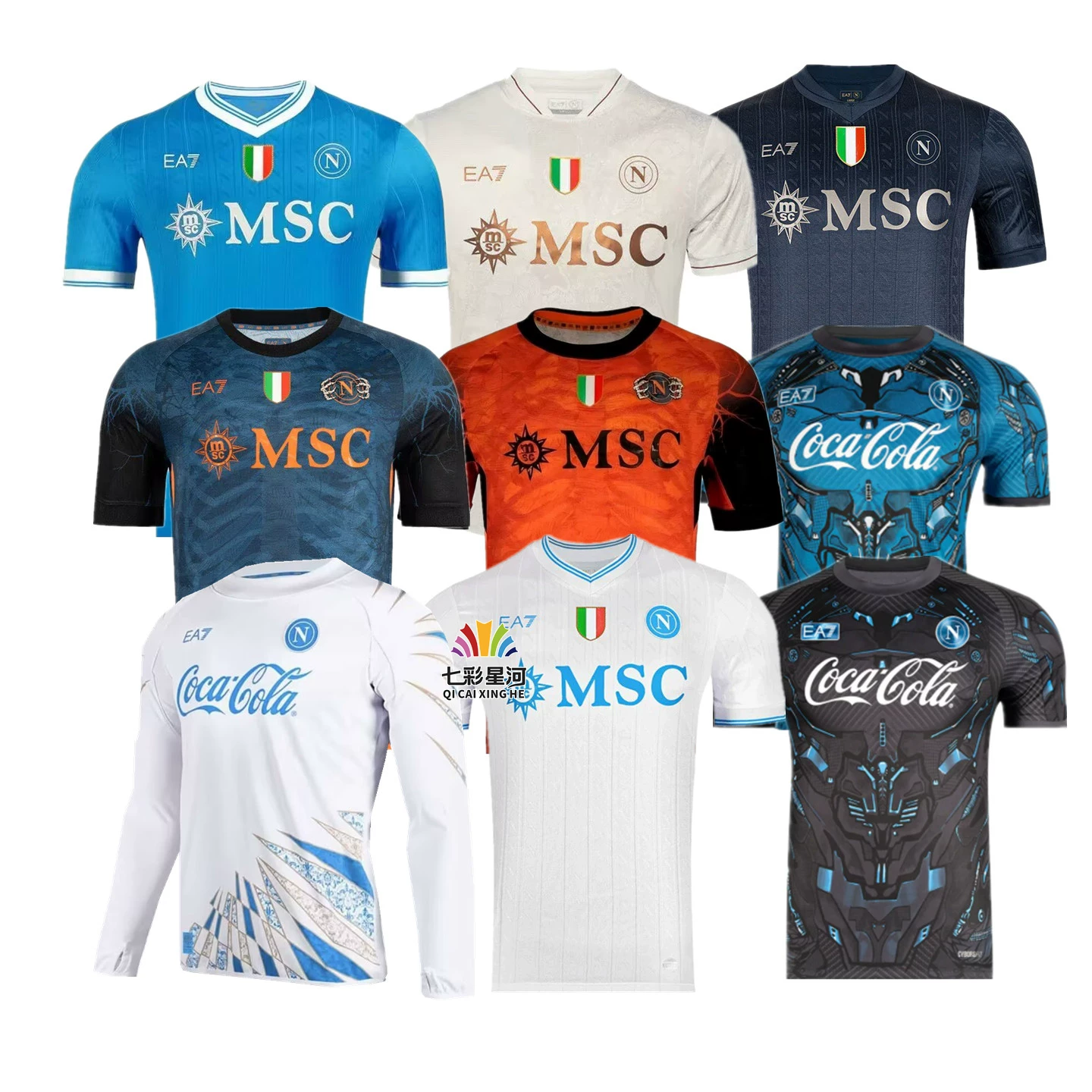 2025/26 Napoli jersey home and away Halloween number 8 McTominay Champions League football jersey training uniform Foto QC de TAOBAO na Qualit.ly
