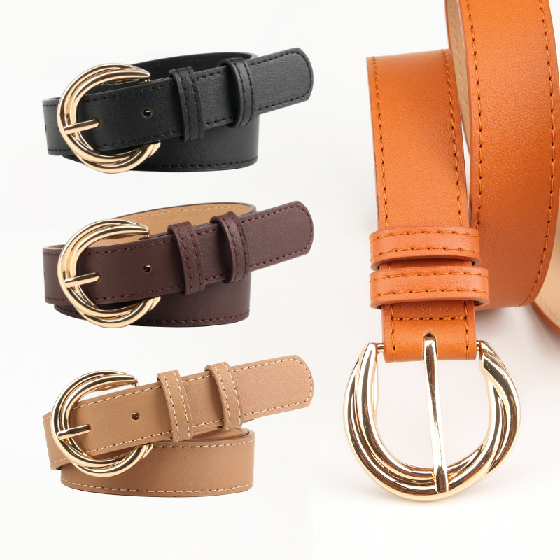 Cross-border women's belt fashion Joker Korean alloy belt simple personality decorative dress jeans with manufacturers