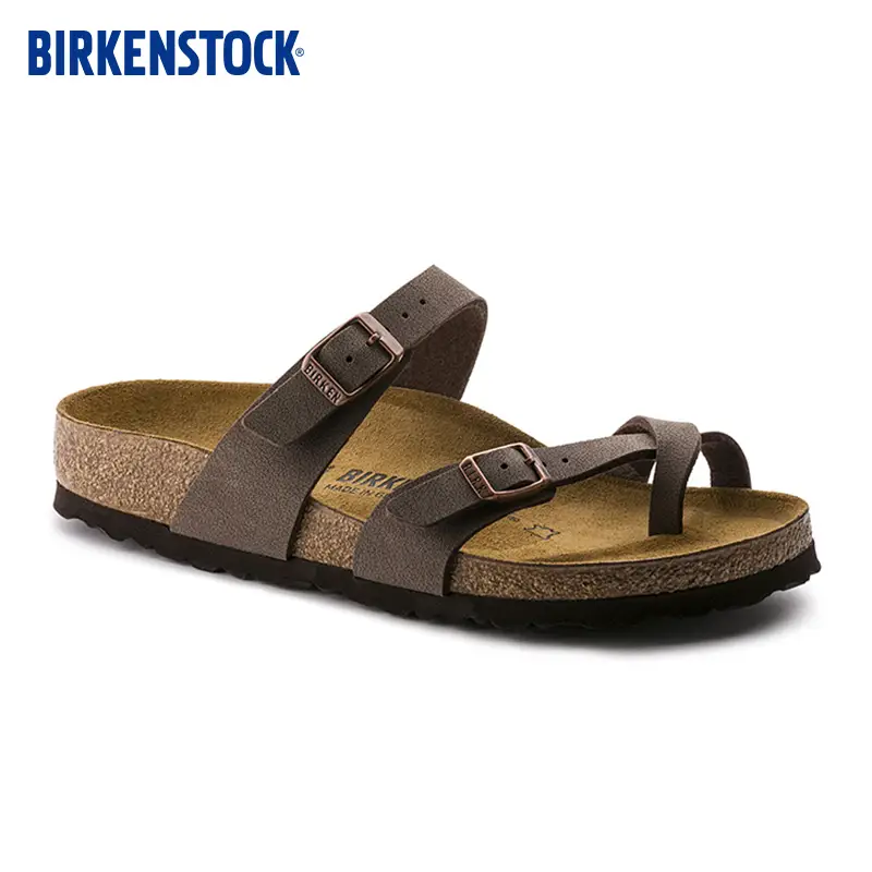 Birkenstock Birkenstock German Import Women's Retro Fashion Plaid Cork Mayari Flip Flops