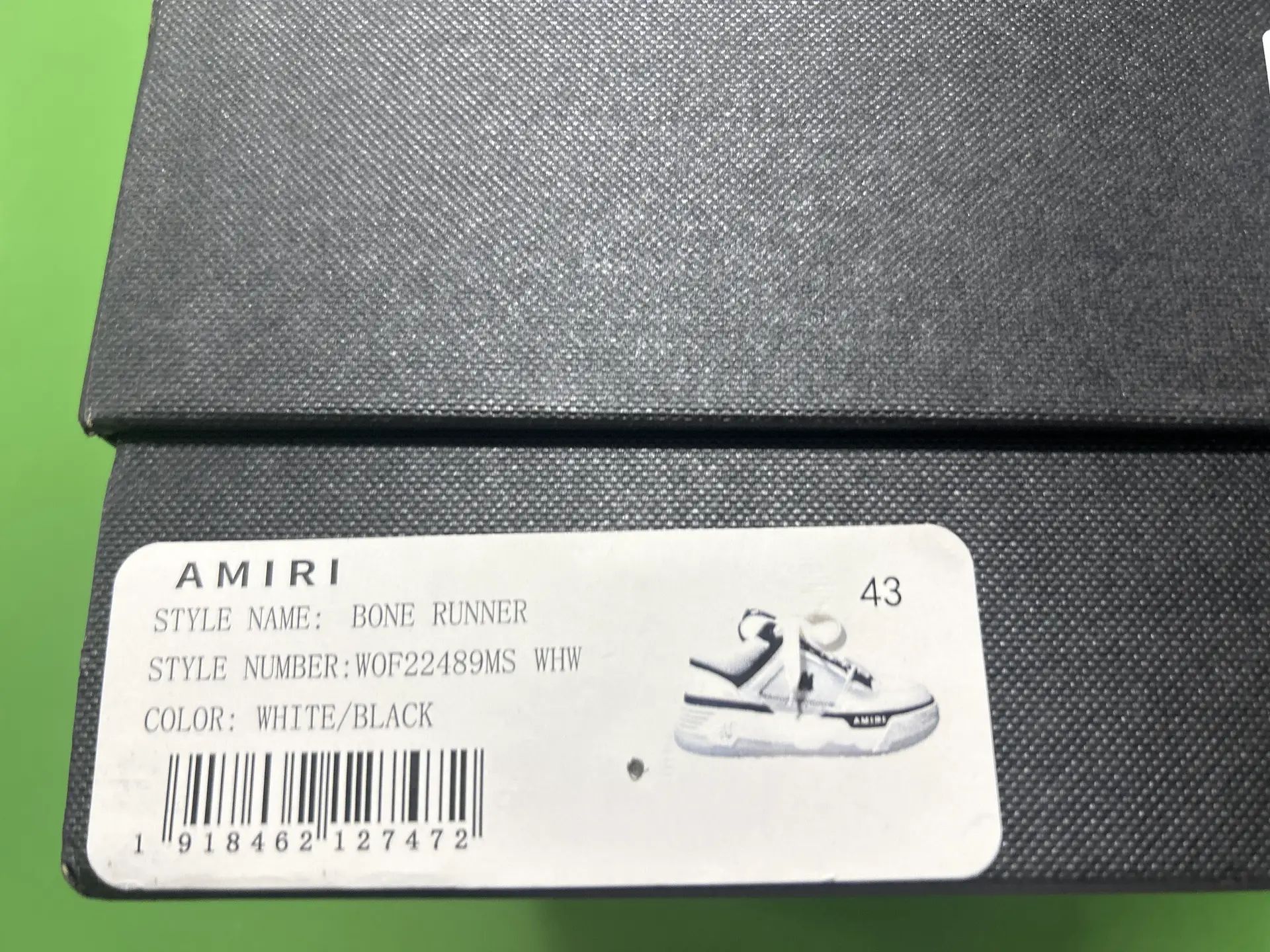 AMIRI Bone Runner White/Black