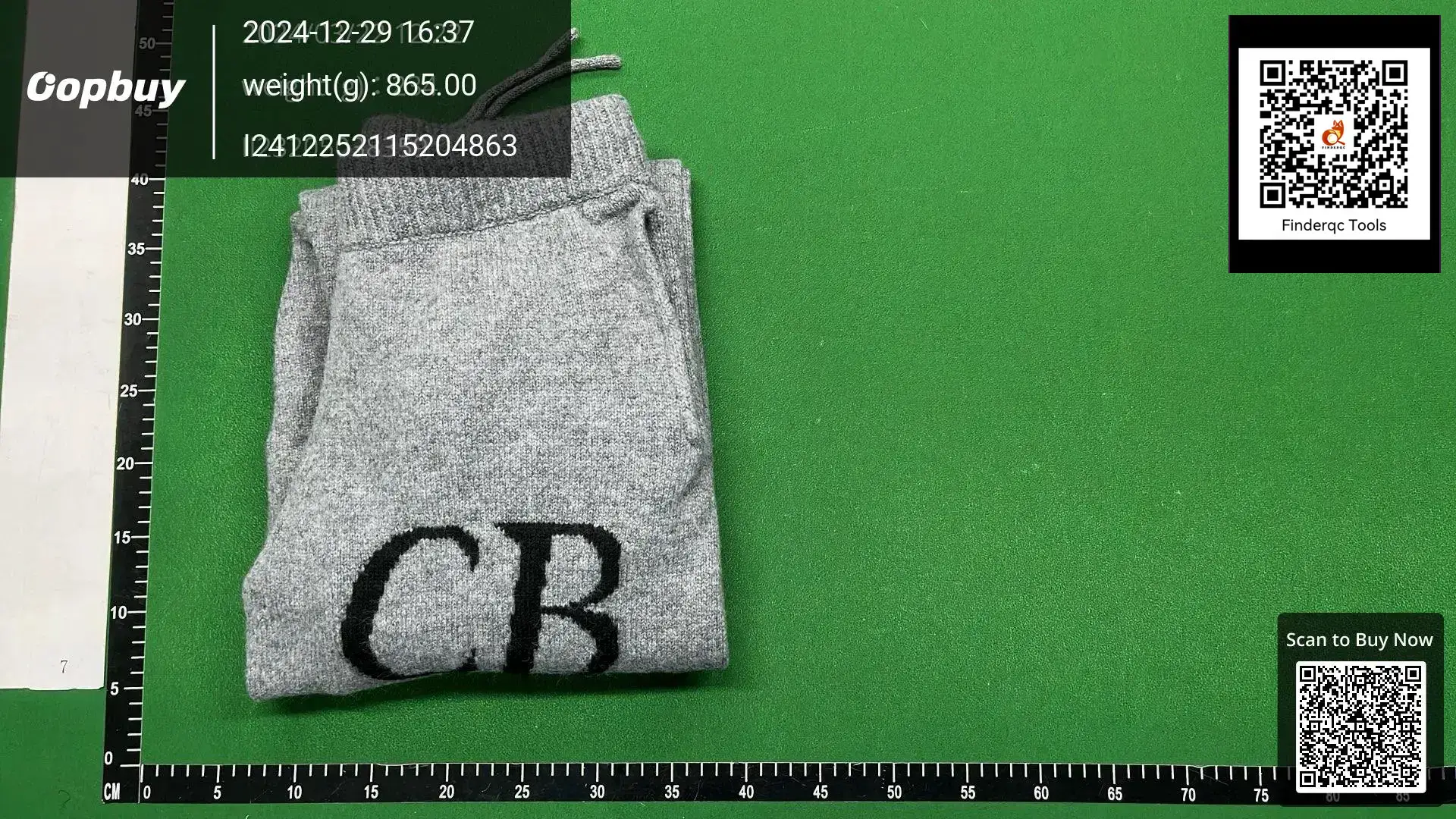 Cole Buxton niche minimalist logo embroidered jacquard loose wool knitted casual trousers trousers