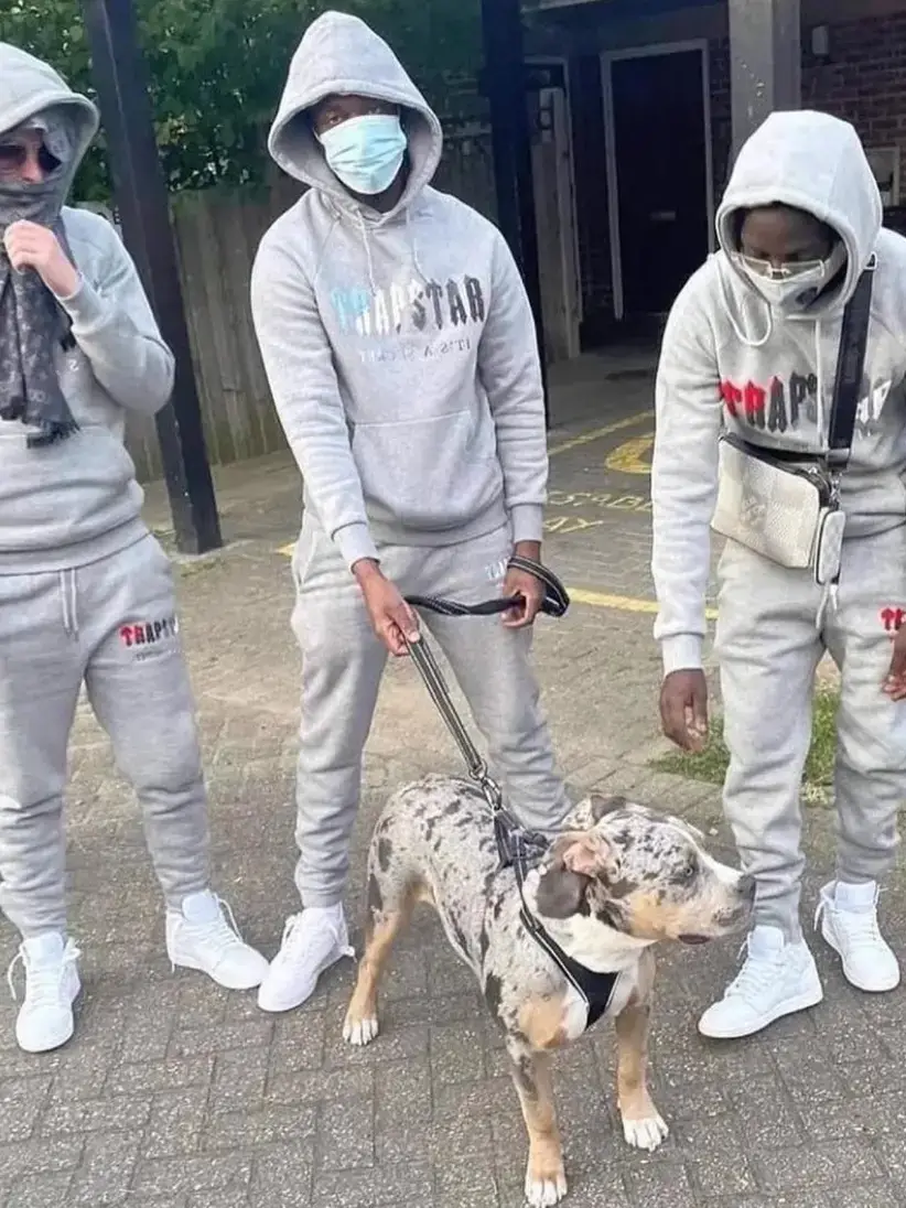 Trapstar Thin Velvet Sweatshirt Suit European and American Star Same Style Ukdripdrill Sports Hip-Hop Rap Street