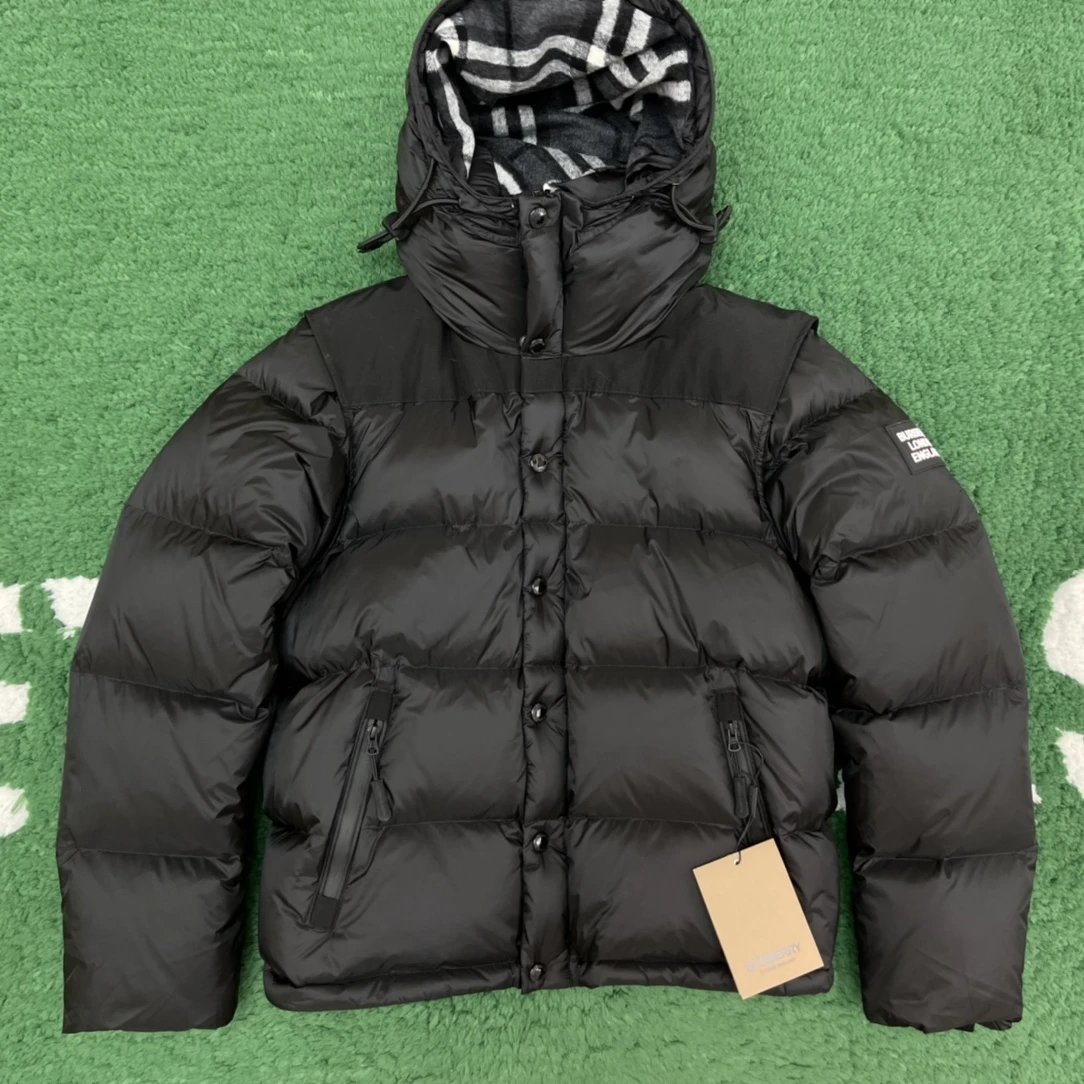 B⭐⭐be⭐r⭐ Detachable sleeve nylon down jacket Foto QC de WEIDIAN na Qualit.ly