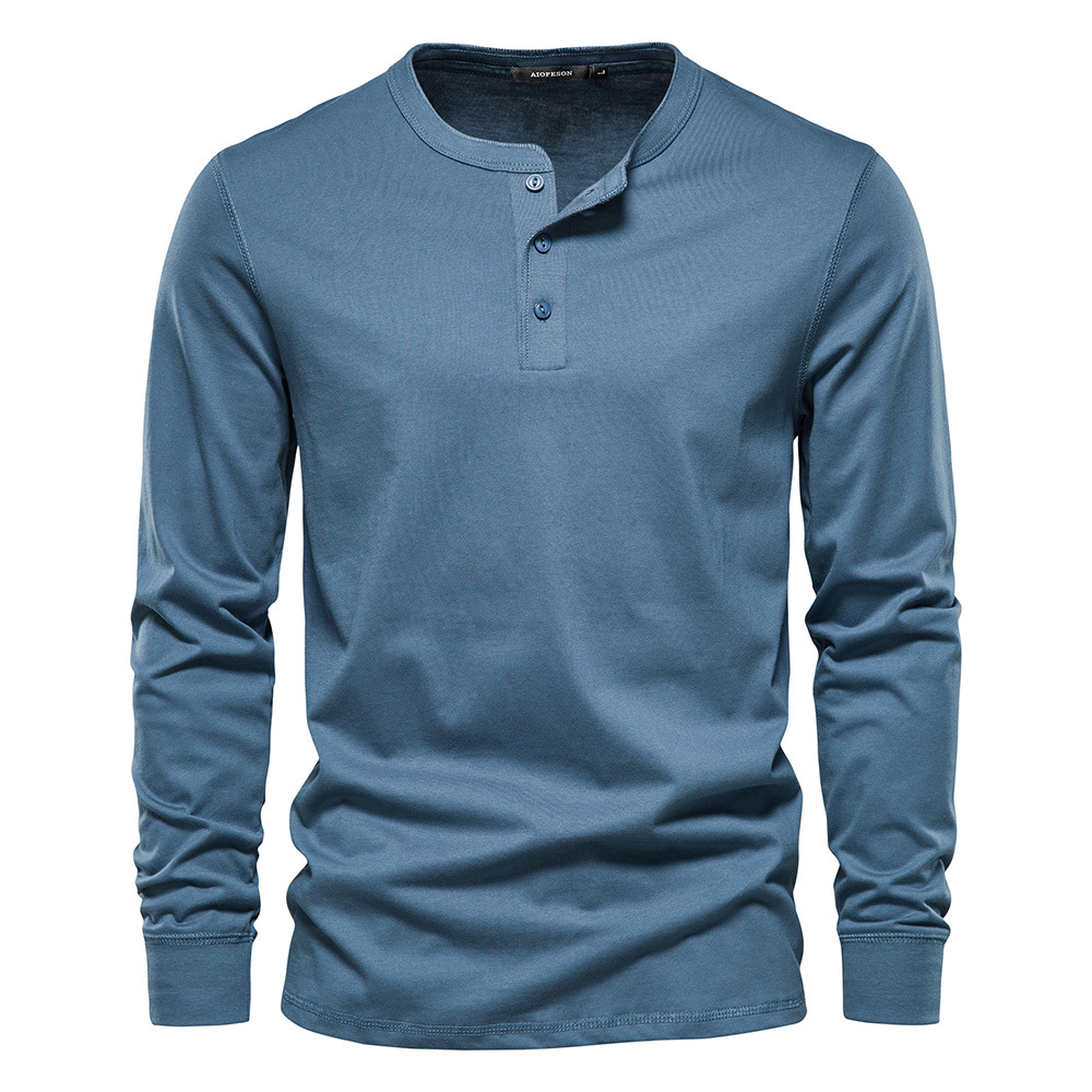 Foreign Trade Autumn New Men's Casual European-style Crewneck Long-sleeved T-shirt Men's Slim-fit Sports Base Shirt Top