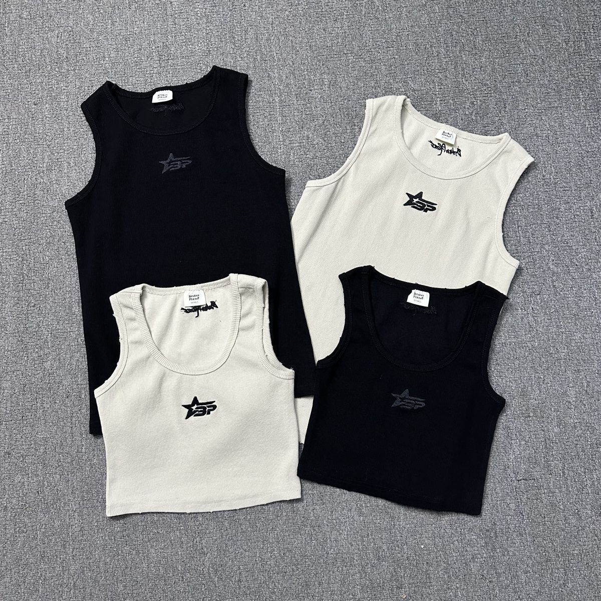 American Style Retro Summer New Spice Girls Slim Black Knitted Camisole Tight Tube Top Sexy Inner Top