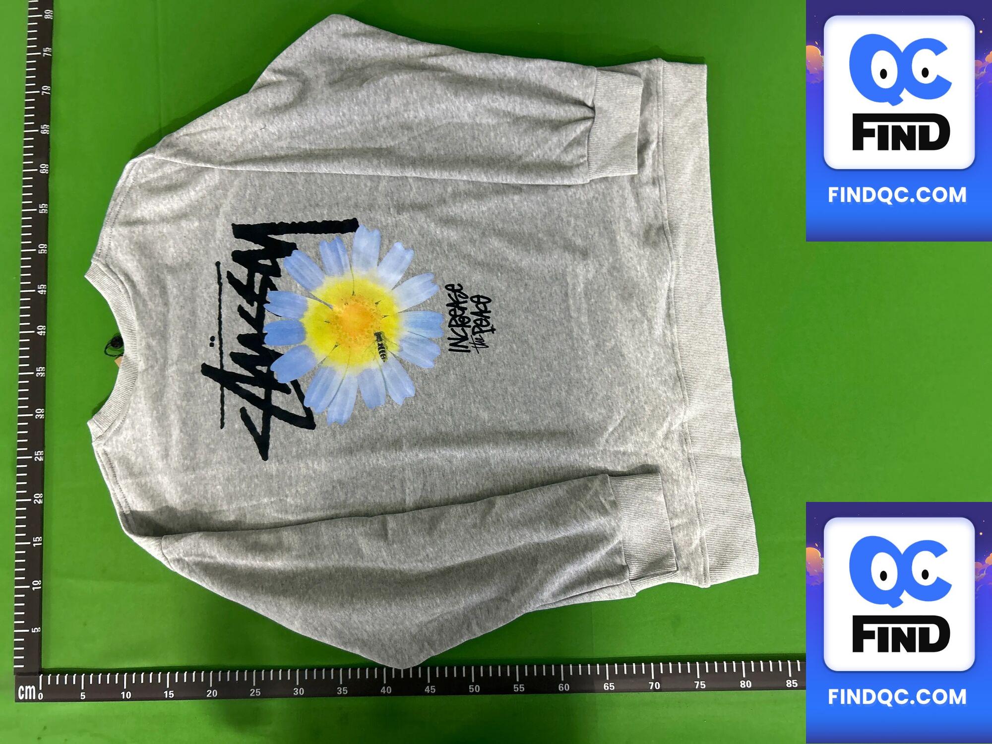 A generation of hair Sean Stussy Stus crew neck sweater blockbuster high version fleece-lined sweater lovers dress tide cross-border QC